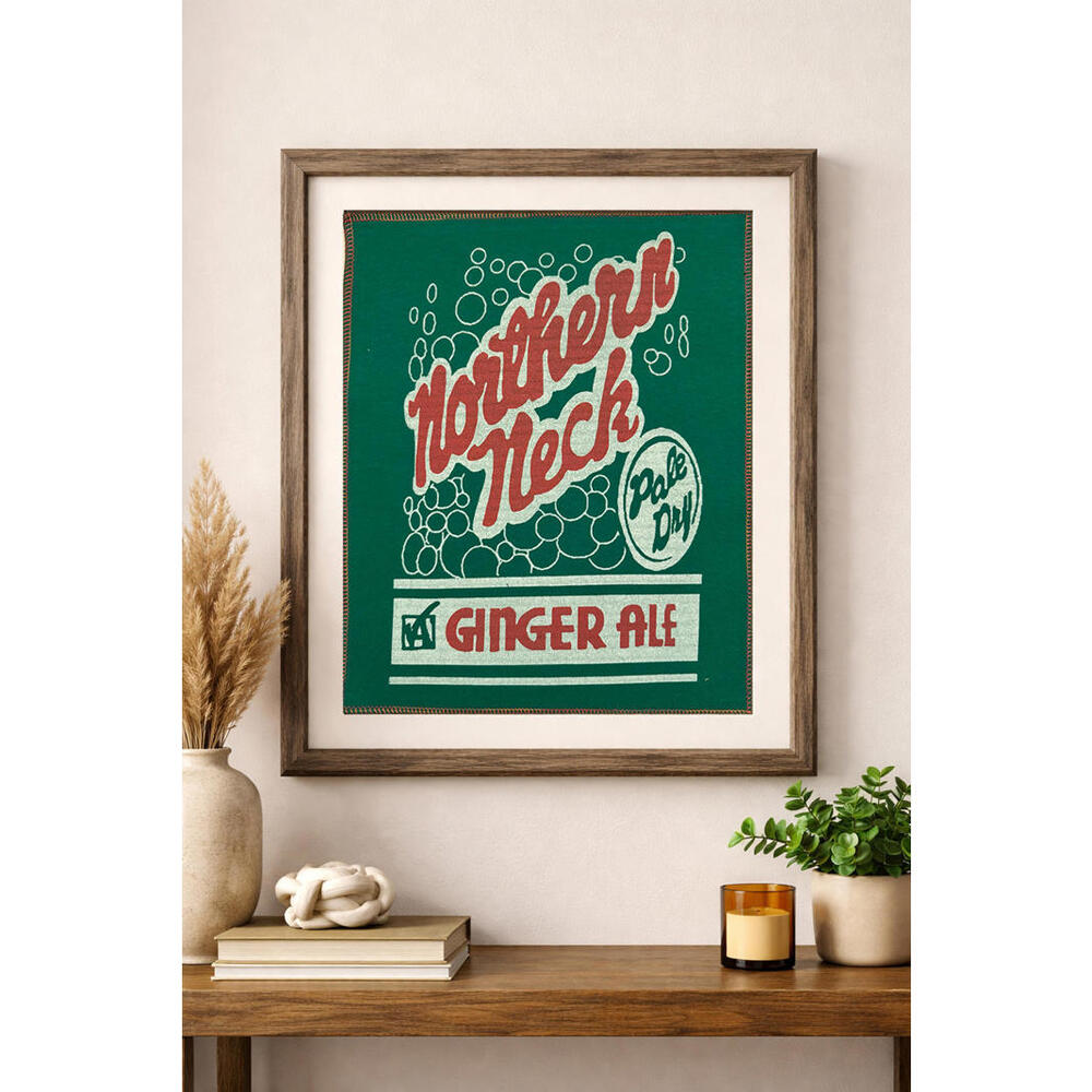 two face threads northern neck ginger ale smalls patch wall art decor custom